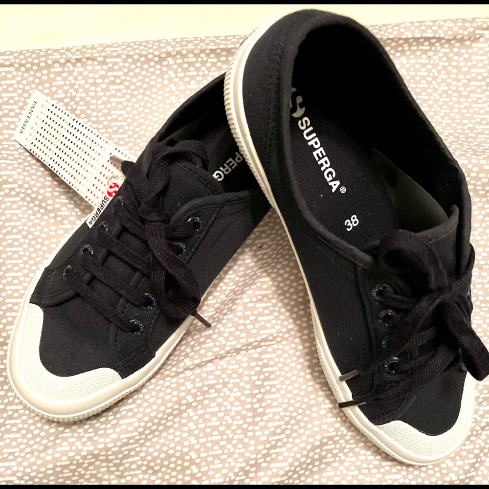 Superga 2294 Toe-Cap Navy Sneakers - Picture 4 of 13